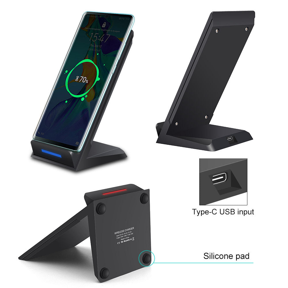 Vertical Wireless Charger Supports QI Charging, Suitable For Apple Mobile Phones