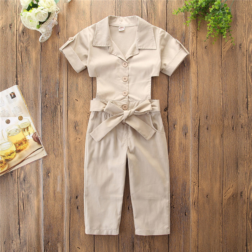 Children's clothing girls jumpsuit