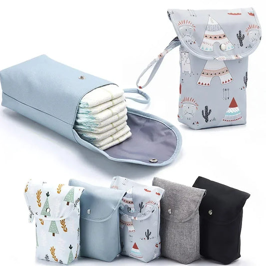 New Waterproof and Reusable Baby Diaper Bag Baby Handbag Large Capacity Mommy Diaper Storage Bag Carrying Bag for Going Out