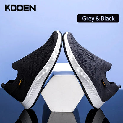 KDOEN Summer Shoes For Men Loafers Breathable Men's Sneakers Fashion Comfortable Casual Shoe Tenis Masculin Zapatillas